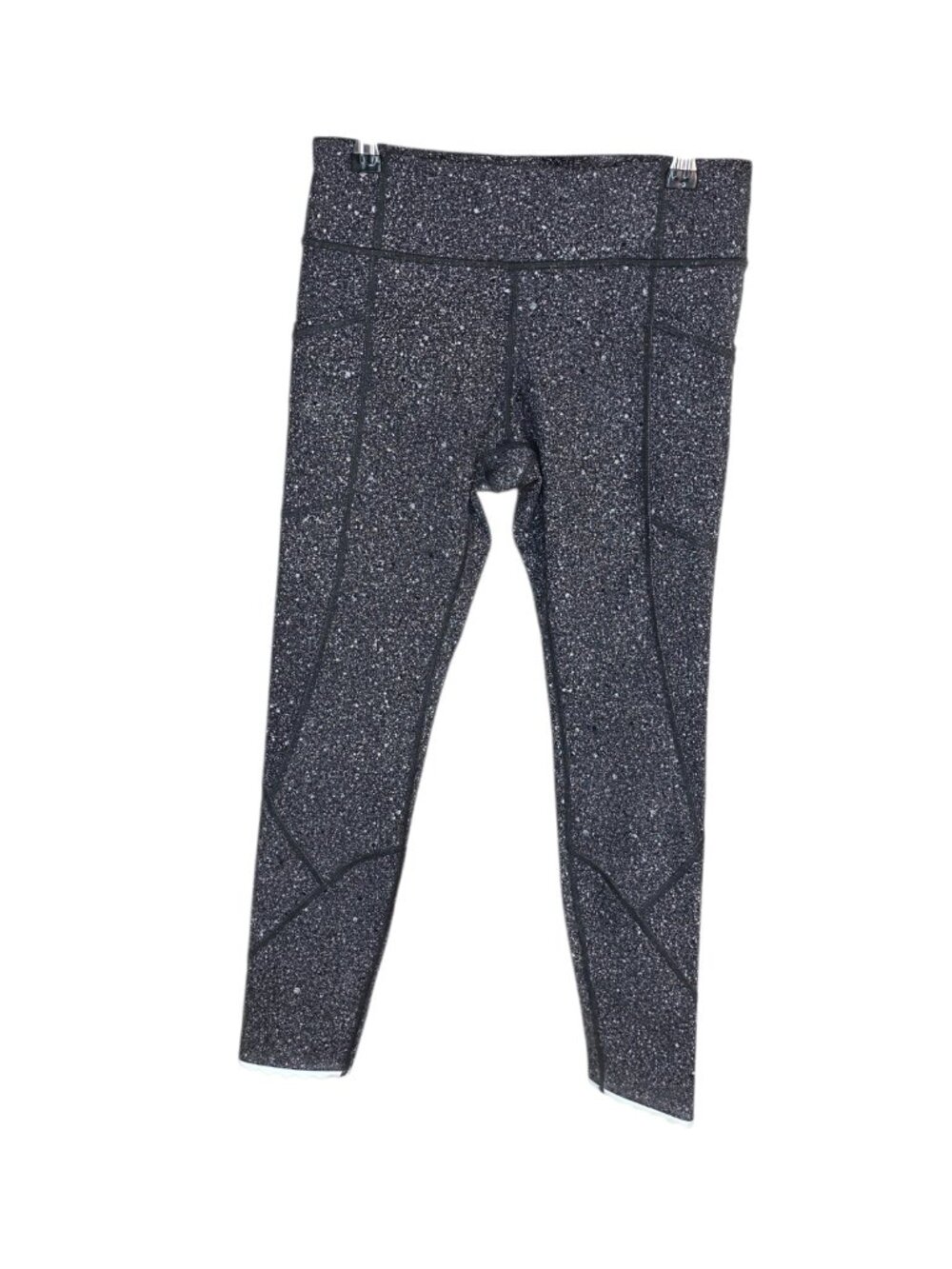 Lululemon Tight Stuff Tight II Luminesce Splatter White Black, Running, Train, 6